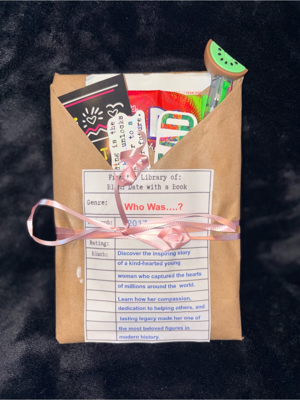 Blind bag mystery book - Teacher curated. Who Was Series.